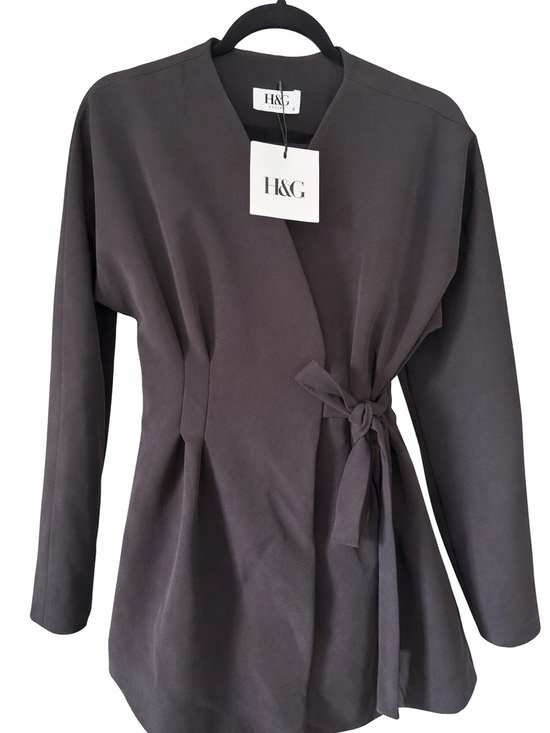 Zara Jackets & Blazers - Zara Black Tie-Waist Blazer and Trousers Set